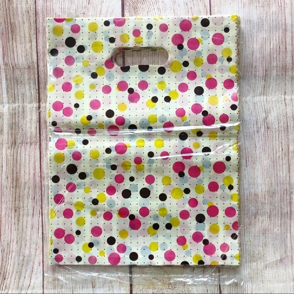 Colorful‎ Polka Dot Gift Bags | Party Favor Treat Bags w/ Handles | 47 Bags